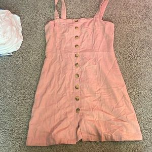 Aeropostale pink button down dress